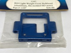 1107　BJ4 Light-Weight front Bulkhead (aluminum，fits molded HD arms)