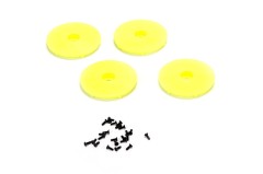 TLR43006　　ホイールディスク/スクリュー（FLイエロー/4pcs/22SCT/2.0）(処分特価)