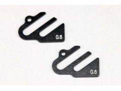 B10-30208A　BD10用 アルミ製 セパレートサスマウント スペーサー(NA用0.8mm厚/2枚入)