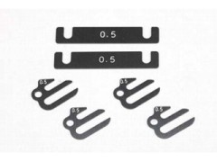 B7-SS05A　BD7用 アルミ製 サスマウント スペーサー(0.5mm Lx2/Sx4)