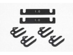 B7-SS10A　BD7用 アルミ製 サスマウント スペーサー(1.0mm Lx2/Sx4)