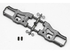 B9-008FGA　BD9用 グラファイト フロント サスアーム(53mm-ショック31mm)