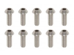 RP-041081A　高精度切削チタン製 ボタンヘッド ソケットスクリュー (M3×8mm 10本入)