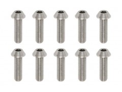RP-041101A　高精度切削チタン製 ボタンヘッド ソケットスクリュー (M3×10mm 10本入)
