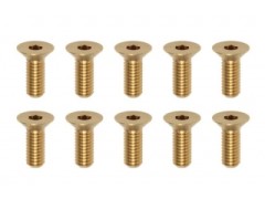 RP-042-08BA　高精度切削 ブラス製フラットヘッドスクリュー　M3×8㎜
