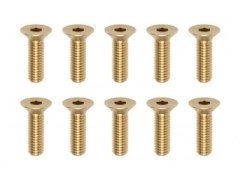RP-042-10BA　高精度切削 ブラス製フラットヘッドスクリュー　M3×10㎜