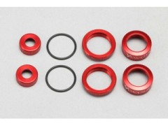 Y2-S4CRA　SLFショック用 Oリングキャップ/アジャストナット(レッド)