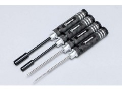 YT-YRTSBA　レーシングツール ヘックス/ナット ドライバーセット(1.5/2.0/5.5/7.0mm) (ブラック)
