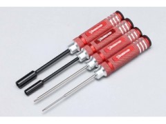 YT-YRTSRA　レーシングツール ヘックス/ナット ドライバーセット(1.5/2.0/5.5/7.0mm) (レッド)