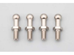 ZC-206LA　ロッドエンド スチールボールL (4個入) 全長 15.5mm/ネジ部 6.0mm
