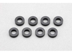 ZC-A3620BA　φ3.0xφ6.0x2.0mm アルミシム(ブラック) 8個入