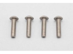 ZC-BH312TA　M3x12mm チタン製 ボタンヘッド ソケットスクリュー 4本入