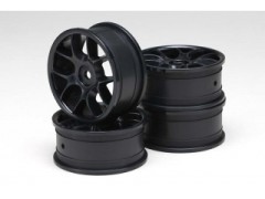 TW-5212B　10本スポーク ミディアムナローホイール(ブラック/4個入)オフセット0