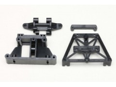 ZB-302F　YZ-834B用 フロントバルクヘッド/リヤショックマウント/スタビプレート＆ホルダー