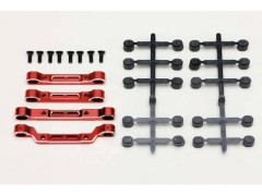 ヨコモ足回りセット　アジャスタブルアームとブラスリヤキャリア Y2-008RAS YD-2/YD-4用 可変式 リヤ ショート H アームセット (アルミ