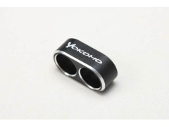 ZC-WGB2　アルミ製 12ゲージ用ワイヤーガイド(黒/2穴)