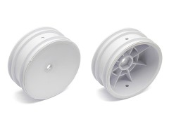 AS9690　2WDバギー用フロントホイール2.2【ホワイト/12mmHEX】