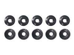 AS91150　スチール製M4セレートフランジナット・ロープロ【10個入】