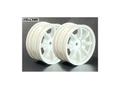 35403　1/10 M-シャシー用60サイズM47ホイール 2個入り 8スポークホイール (ホワイト)