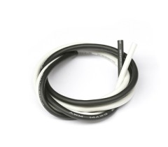 2170.2　シルバーコーティングシリコンコード　14AWG x 500mm (ブラック、ホワイト)