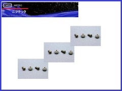 N35262　ALフランジナイロンナット&ボタンCAPビスセット　M2.6x6