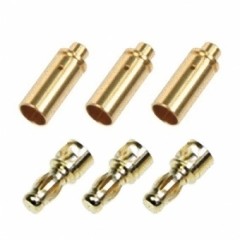 3008　ブラシレスモーターコネクターB 3.5mm (ラウンドホール用)[メス3,オス3セット]