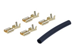 3681　平型モーターコネクター(ゴールド)収縮チューブ付(4)