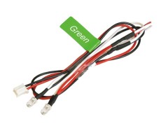 FLD03-GR　3mmエディショナルLEDライトセット･点滅（2灯）グリーン