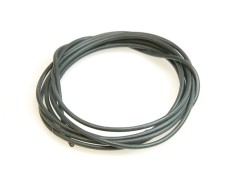 3878-BK　シリコン銀コード･18G[ゲ-ジ](黒180cm)