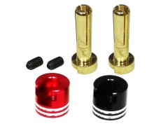 3732CAP-4　ヨーロピアンコネクター4mm(オスx2)ヒートシンクキャップ付 