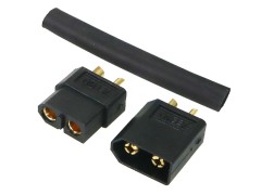 3927V2U-60-BK　XT-60コネクターV2 (オス1pcs.メス1pcs.)