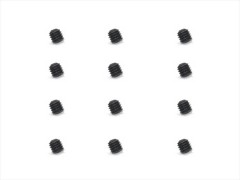 HSB-303　ステンレスホーロービス ブラックメッキ 3×3mm 12個入