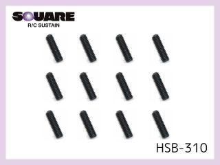 HSB-310　ステンレスホーロービス ブラックメッキ 3×10mm 12個入