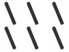 HSB-318　ステンレスホーロービス ブラックメッキ 3×18mm 6個入