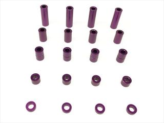 SGE-51P　Φ2アルミカラーセット1.5t,3t,6t,6.7t,12t  各4個入　パープル