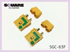 SGC-63F　大容量アンチスパークコネクター XT90-S (メス2ペア)
