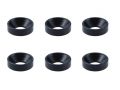 SGX-8BK　M3アルミ皿ワッシャー外径7mm　ブラック　6pcs