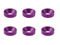 SGX-8P　M3アルミ皿ワッシャー外径7mm　パープル　6pcs