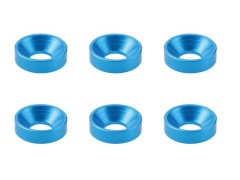 SGX-8TB　M3アルミ皿ワッシャー外径7mm　ライトブルー　6pcs
