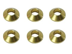 SGX-108G　M3アルミテーパーワッシャー　6pcs　ゴールド