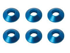 SGX-108TB　M3アルミテーパーワッシャー　6pcs　ライトブルー