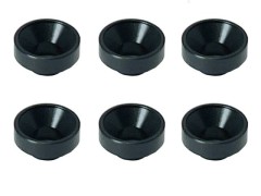 SGX-119BK　アルミボス付皿ワッシャー　6pcs　ブラック