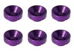 SGX-119P　アルミボス付皿ワッシャー　6pcs　パープル