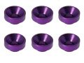 SGX-119P　アルミボス付皿ワッシャー　6pcs　パープル