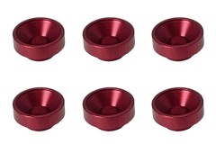 SGX-119R　アルミボス付皿ワッシャー　6pcs　レッド