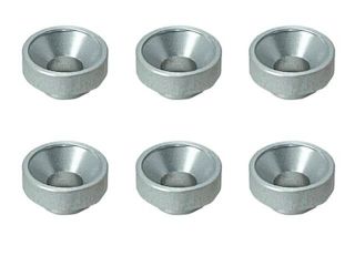 SGX-119S　アルミボス付皿ワッシャー　6pcs　シルバー