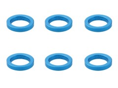 SGX-110TB　M4アルミカラーφ6x4x1.0t　6pcs　ライトブルー