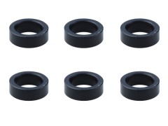 SGX-120BK　M4アルミカラーφ6x4x2.0t　6pcs　ブラック