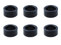 SGX-130BK　M4アルミカラーφ6x4x3.0t　6pcs　ブラック