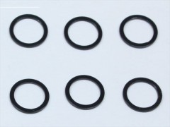 SGX-7505BK　M5アルミカラー　φ6.4x5x0.5t　6pcs　ブラック